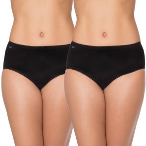 Sloggi Midi Hipster Brief 2-Pack 10183468 Black