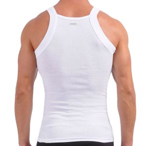 2xist Essentials Square Cut Tank Top 2-Pack 20227 White