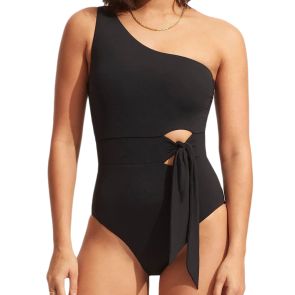 Seafolly Collective Tie Waist One Piece 11027 Black