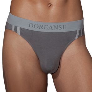 Doreanse Athletic Contrast Slip Brief 1221 Grey