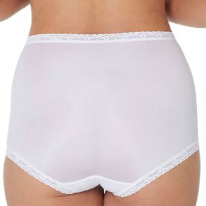 Bendon Nylon Tricot Full Brief 13-17 White