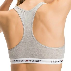 Tommy Hilfiger Iconic Cotton Bralette Grey Heather