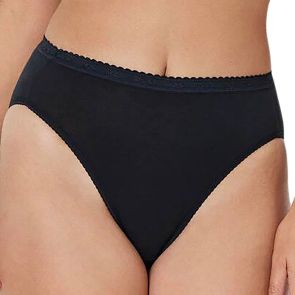 Bendon Body Cotton High Cut Brief - Black - Curvy