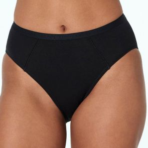 Bendon Body Cotton High Cut Brief 14-534 Black