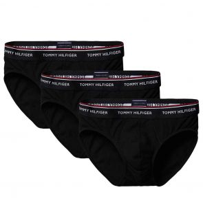 Tommy Hilfiger Premium Essentials Cotton Stretch Brief 3-Pack Black