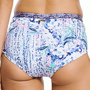 FINAL SALE Aqua Blu Babylon Swim High Waist Pant A9087BA Multi