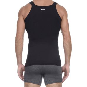 2xist Essentials Square Cut Tank Top 2-Pack 20227 Black