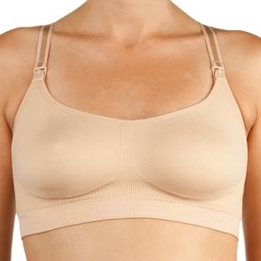 Cake Maternity Cotton Candy Seamless Nursing Bra Beige 27-1015