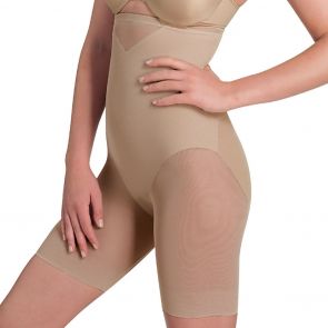 Miraclesuit Shapewear X-Firm Sheer Hi-Waisted Long Short Nude 2789