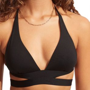 Seafolly Collective Halter Swim Bra 30645-942 Black