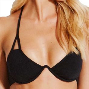 Seafolly Active Continuous U/W Bra Bikini Top 31035-058 Black