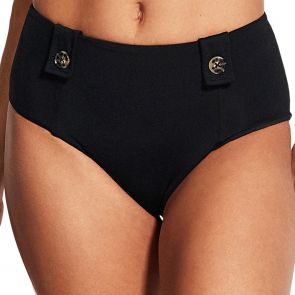 Seafolly Active High Waisted Pant W/ Buttons 40621-058 Black