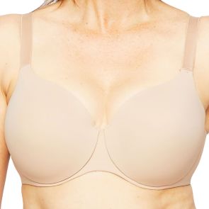 Hestia Women's Comfort Lace Wirefree Bra, Powder Puff, 16C