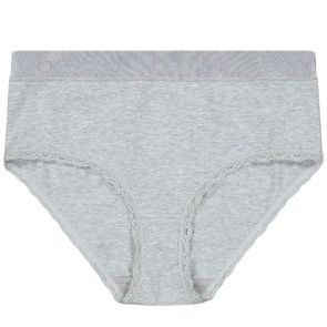 Bendon Cotton Logo High Rise Brief 32-7712 Grey Marle