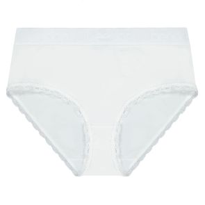 Bendon Cotton Logo High Rise Brief 32-7712 White