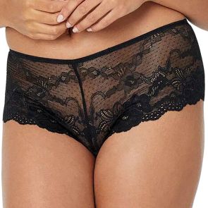 Pleasure State My Fit Lace Brazilian Brief 38-4053 Black