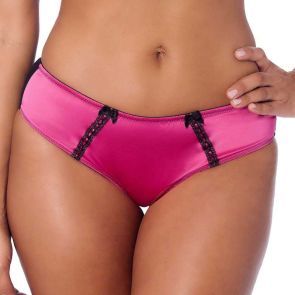 Creme Bralee Amanda Bikini Brief Raspberry/Black 12336P