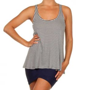 Betty Basics Santorini Swing Tank Navy/White Stripe BB417