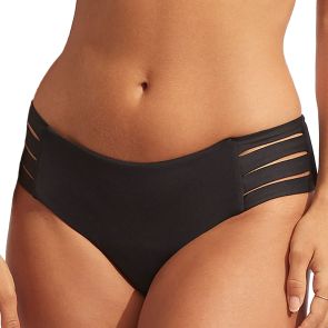 Seafolly Collective Multi Strap Hipster Swim Pant 40355-942 Black