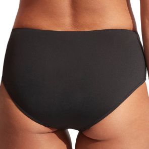 Seafolly Collective Wide Side Retro Swim Pant 40586 Black