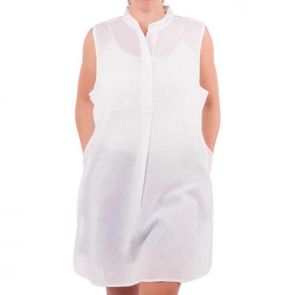 Sunseeker Sleeveless Painters Shirt White SS91038