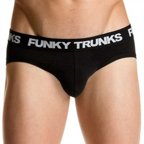 Funky Trunks Mens Underwear Brief Black Attack FT56M
