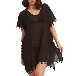 Seafolly Beach Basics Amnesia Kaftan 52162 Black