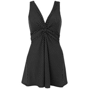 Miraclesuit Twisted Sisters Adora Short Padded Shaping Swimdress 6530051 Black