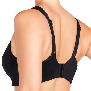 Bendon Sport Extreme Out Underwire High Impact Sports Bra 76-408 Black and Silver