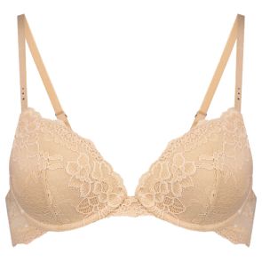 Pleasure State My Fit My Fit Lace Plunge Bra 80-4053F Frappe