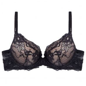 Pleasure State My Fit Lace OMB Super Boost Push Up Bra Black 86-4053F