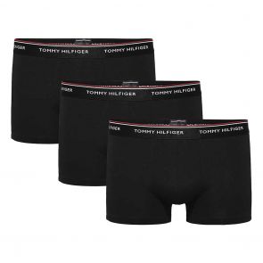 Tommy Hilfiger Premium Essentials Cotton Stretch Trunk 3-Pack Black