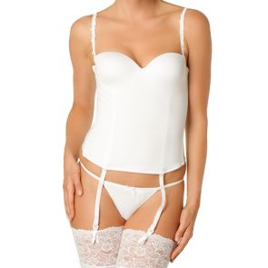 Le Mystere Seduction Bridal Bustier White LE2355