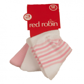 Red Robin Stripes and Plains 3 Pair Pack Blue R21283