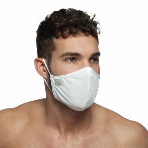 Addicted Shiny Face Mask AC108 White