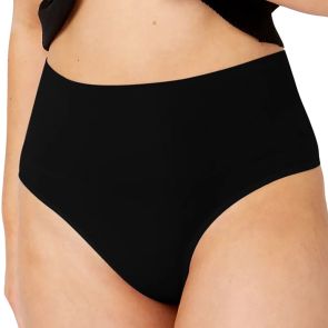 Ambra Seamless Smoothies Recycled G-String 2-Pack Black