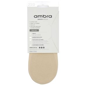 Ambra Smooth Footlet 2 Pack Natural