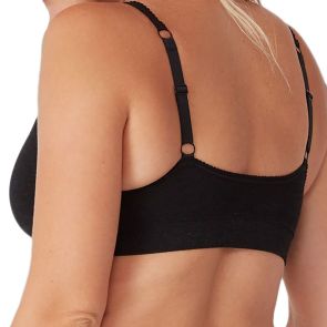 Ambra Bamboo Maternity Crossover Crop Charcoal Marle