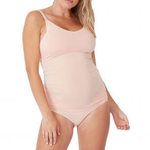 Ambra Bamboo Maternity Feeding Cami Putty Pink