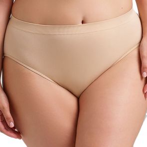 Ambra Curvesque Hi Cut Brief AMUWCUHC Nude