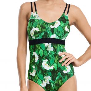 Aqua Blu Botanica DD/E Cup Swim One Piece A9003BO Green