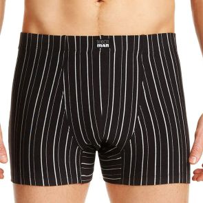 Bendon Man Cotton Stretch Trunk Black/White B50-603