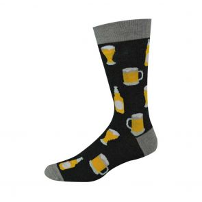 Bamboozld Mens Beer Sock BBW17BEER Charcoal