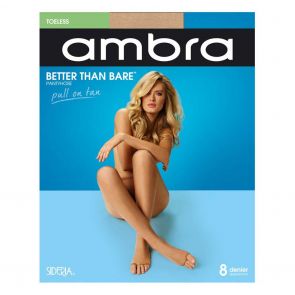 Ambra Better Than Bare Bodyshaping Toeless Pantyhose Natural Bisque