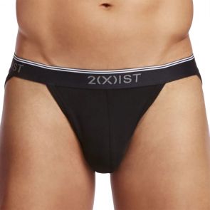 2xist Cotton Stretch Sport Brief 3-Pack 021312 Black