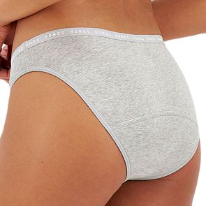 Bonds Bloody Comfy Period Bikini Moderate WTQT Grey Marle