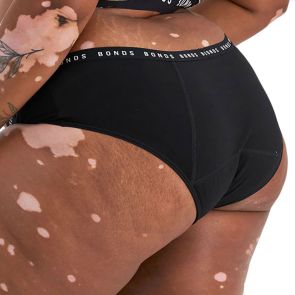 Bonds Bloody Comfy Period Boyleg Heavy WTGM Black