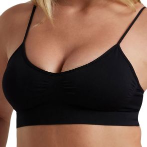 Ambra Bare Essentials Moulded Wirefree Bra - Black