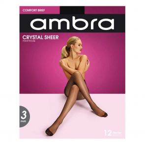 Ambra Crystal Sheer Classic Tights 3-Pack CRYPH3 Black