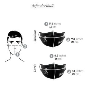 Rolling Skulls DefenderSkull Reusable 2-Layer Face Mask MSK02 Pink Camo